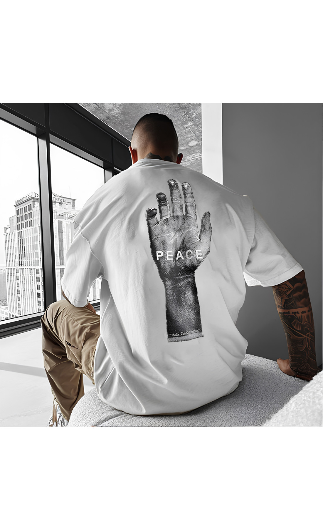 Футболка з дтф принтом оверсайз чоловіча жіноча