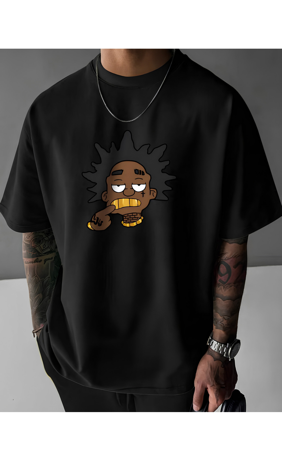 Футболка з дтф принтом чоловіча жіноча оверсайз