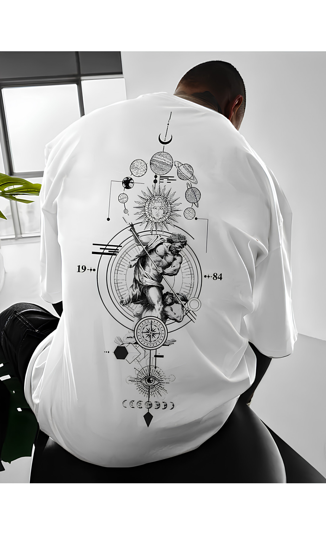 Футболка з дтф принтом чоловіча жіноча оверсайз