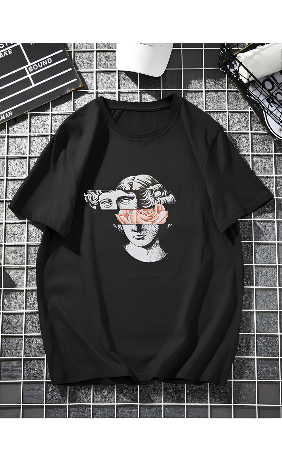 Футболка з принтом чоловіча  оверсайз літо легка трикотаж