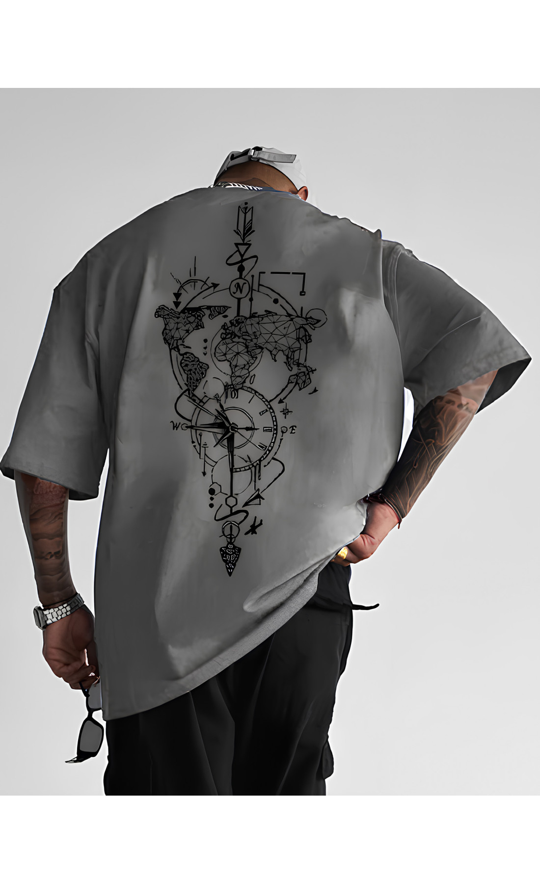 Футболка унісекс з принтом оверсайз  вільна