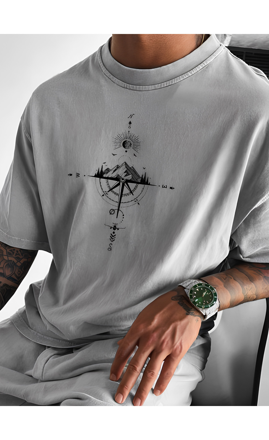 Футболка унісекс з принтом оверсайз  вільна