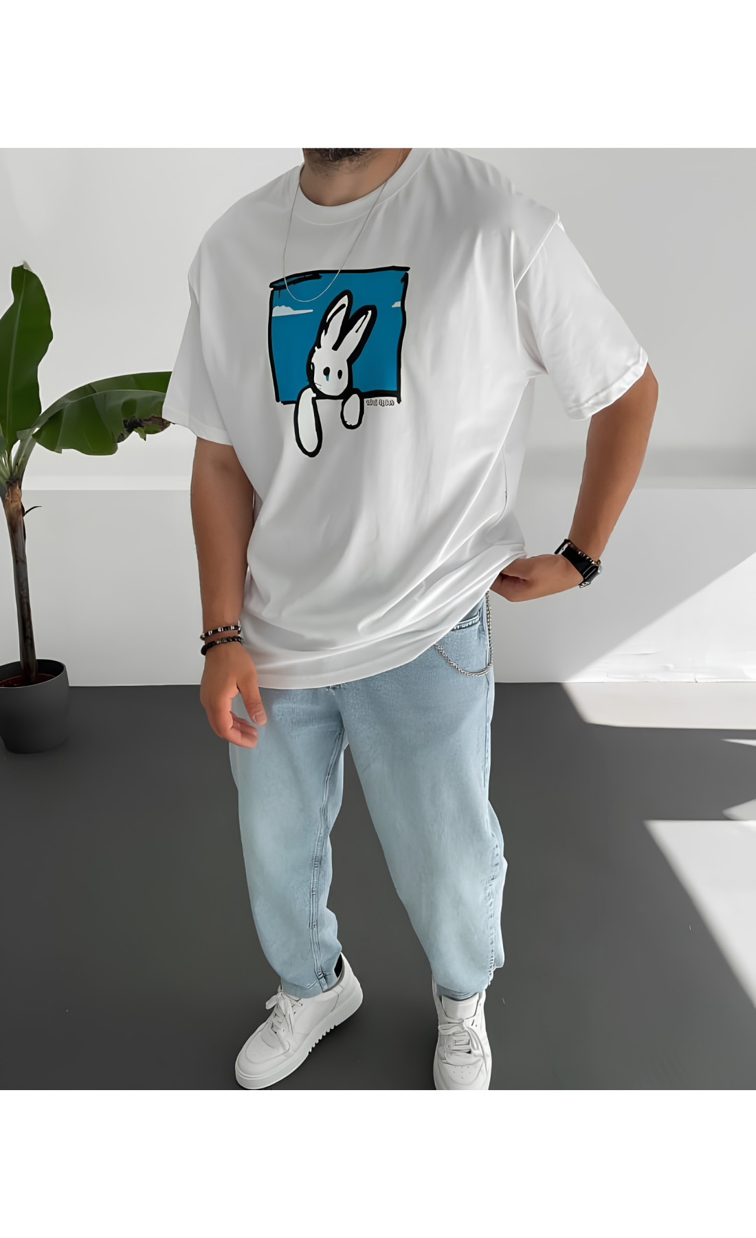 Футболка з принтом чоловіча  оверсайз літо легка трикотаж