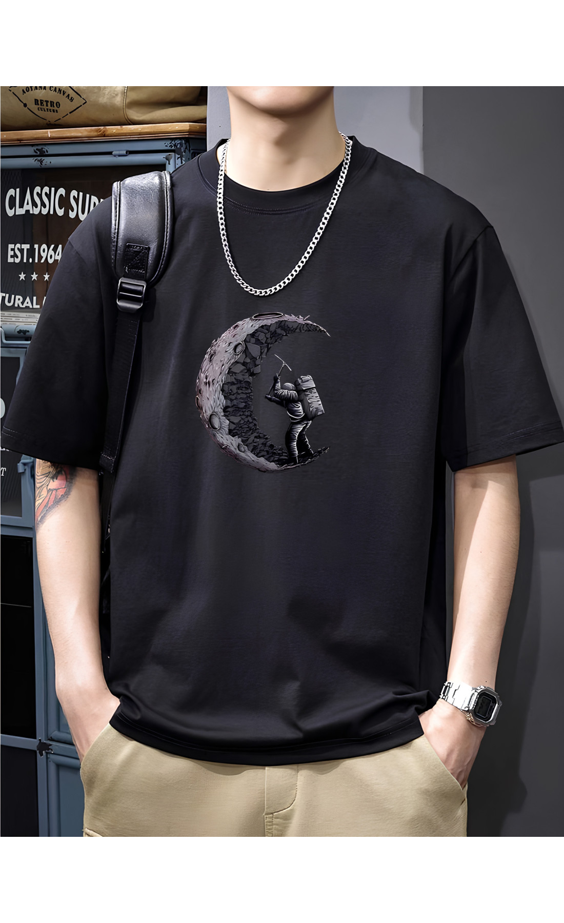 Футболка з принтом чоловіча  оверсайз літо легка трикотаж