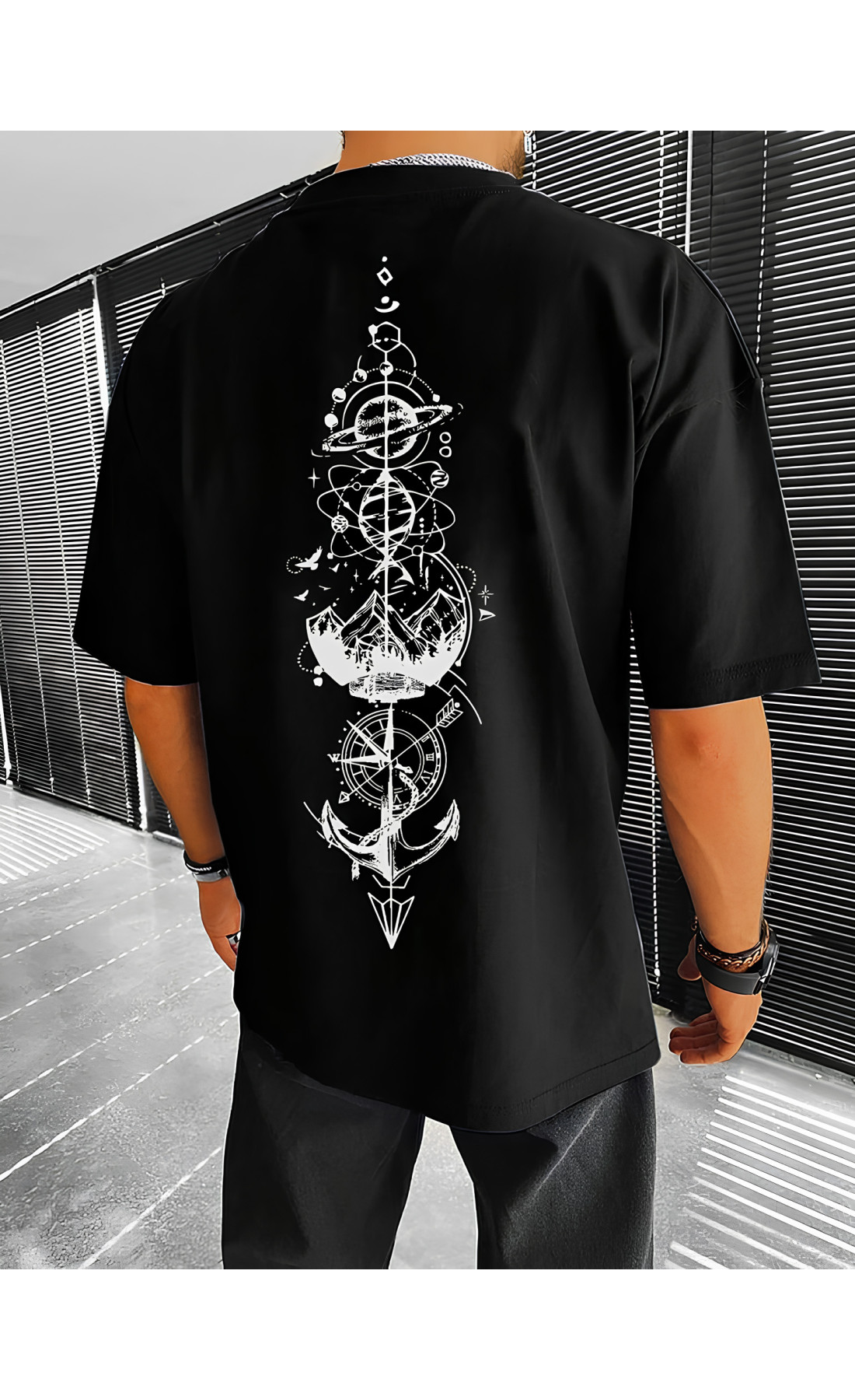 Футболка з принтом чоловіча  оверсайз літо легка трикотаж