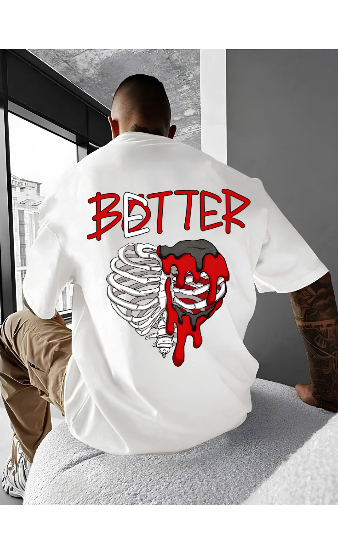 Футболка з принтом чоловіча  оверсайз літо легка трикотаж