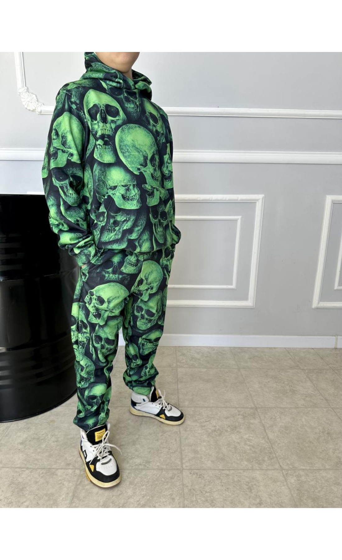 Принтований дитячий чоловічий костюм на легкому флісі