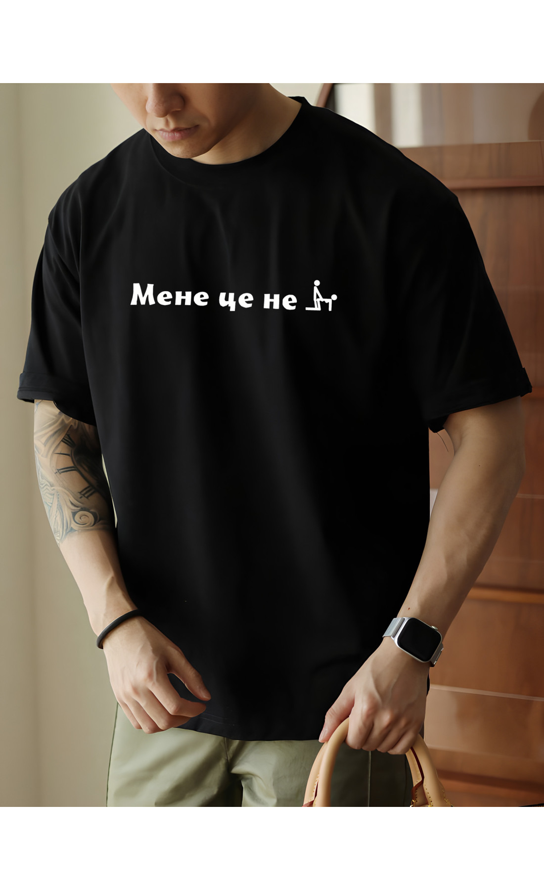 Футболка з мерчем базова  оверсайз  легка