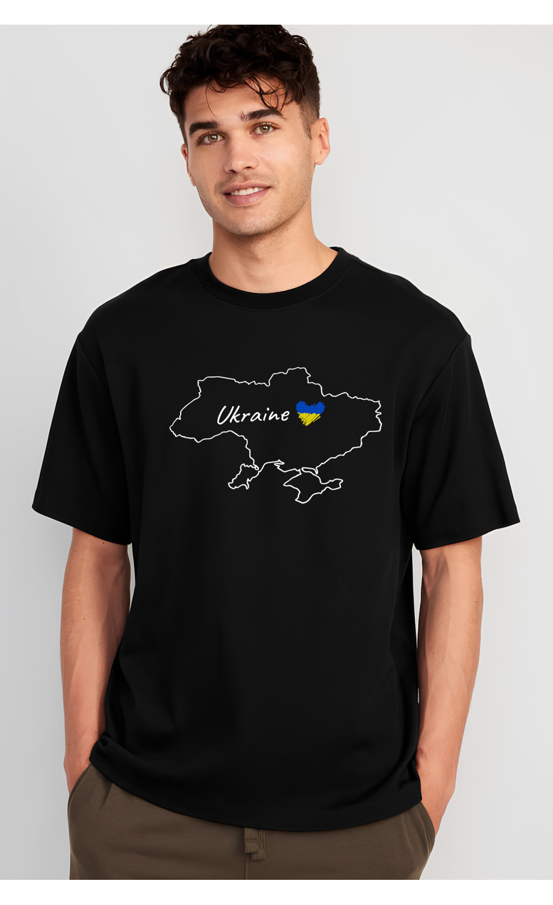 Футболка з мерчем  біла чорна оверсайз