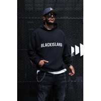 Чорне чоловіче  оверсайз худі з модним дизайном