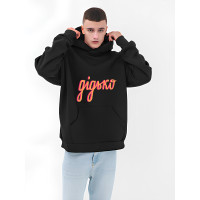 Худі унісекс чоловіче жіноче  чорного кольору оверсайз