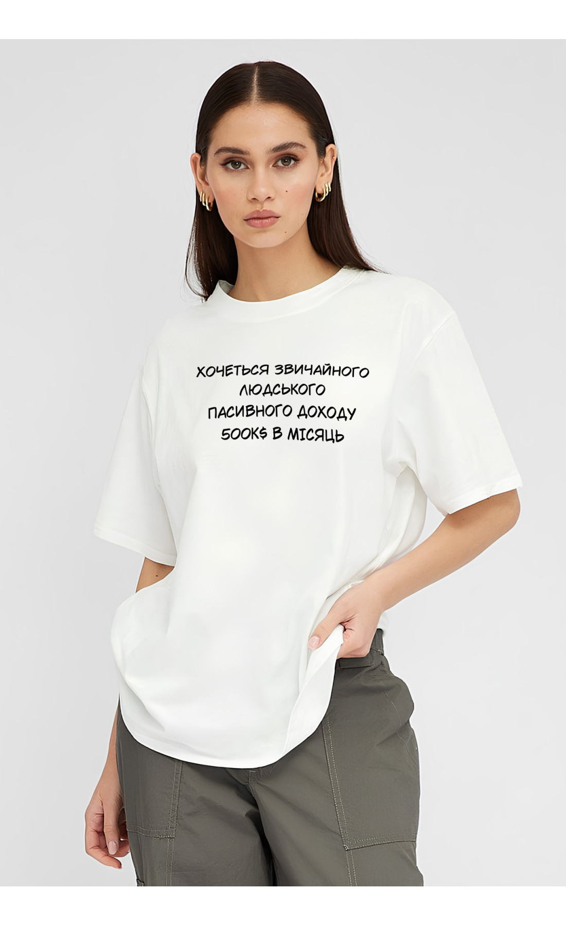 Жіноча футболка з мерчем  оверсайз розміри літо