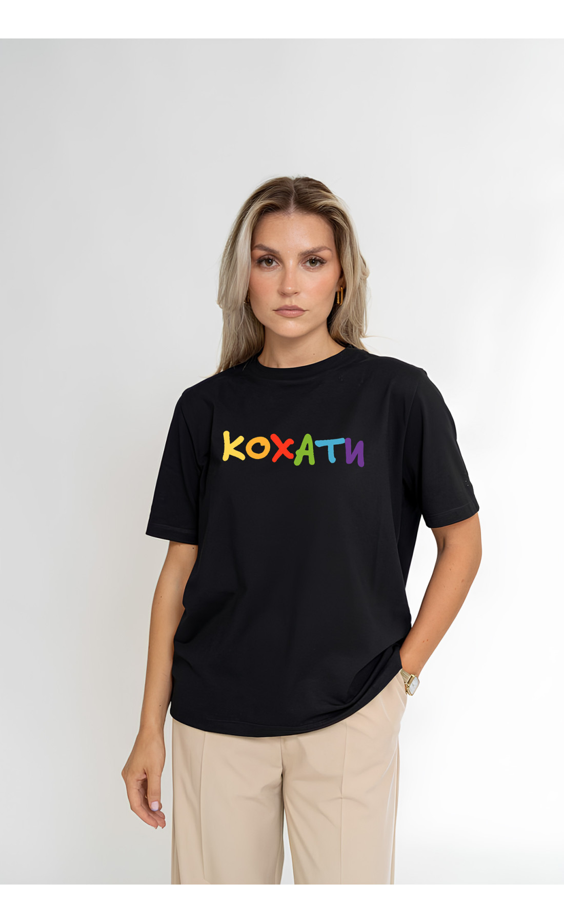 Жіноча футболка з мерчем  оверсайз розміри літо