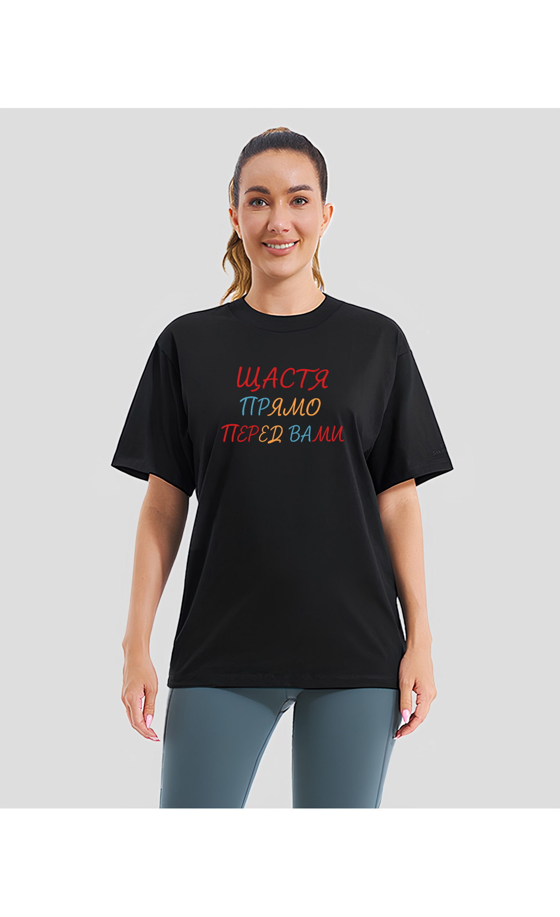 Жіноча футболка з мерчем  оверсайз розміри літо