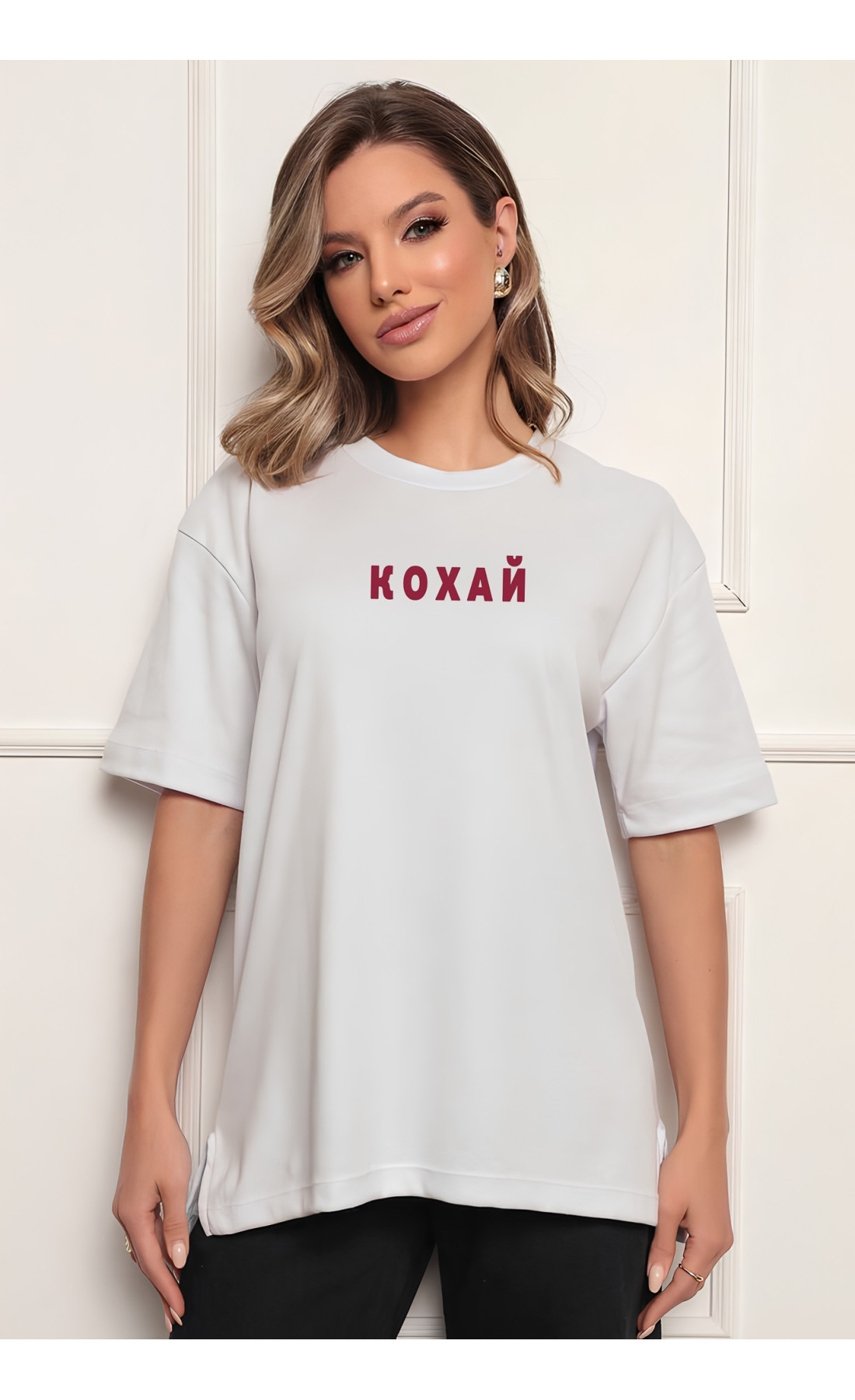 Футболка жіноча з принтмо   оверсайз  літо