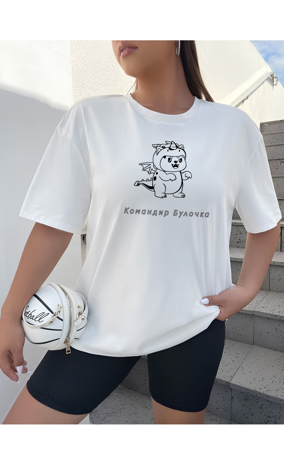 Футболка жіноча з принтмо   оверсайз  літо