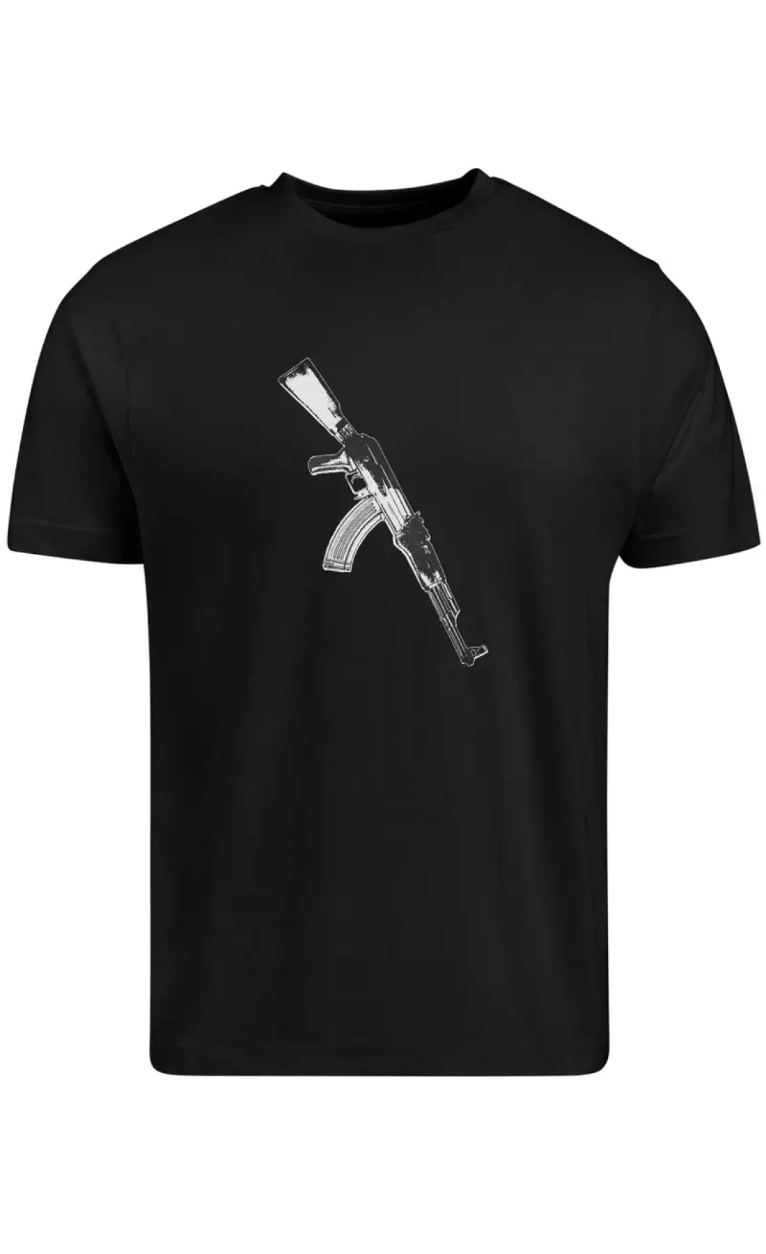 Чорна чоловіча футболка з дтф (короткий рукав)