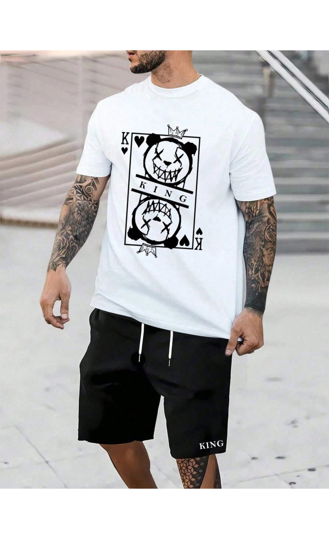 Біла чоловіча футболка з дтф (стандарт)