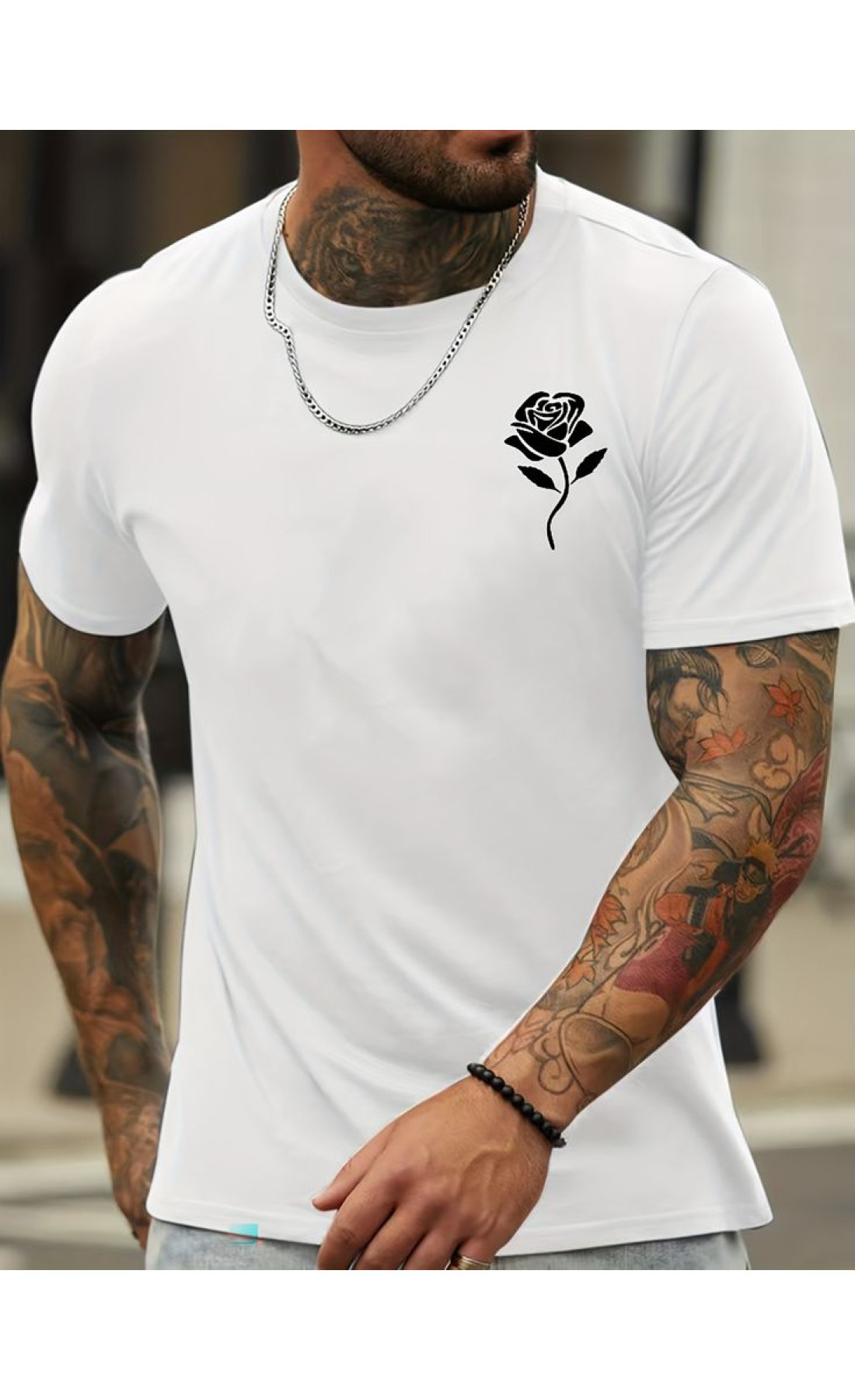 Біла чоловіча футболка з дтф (стандарт)