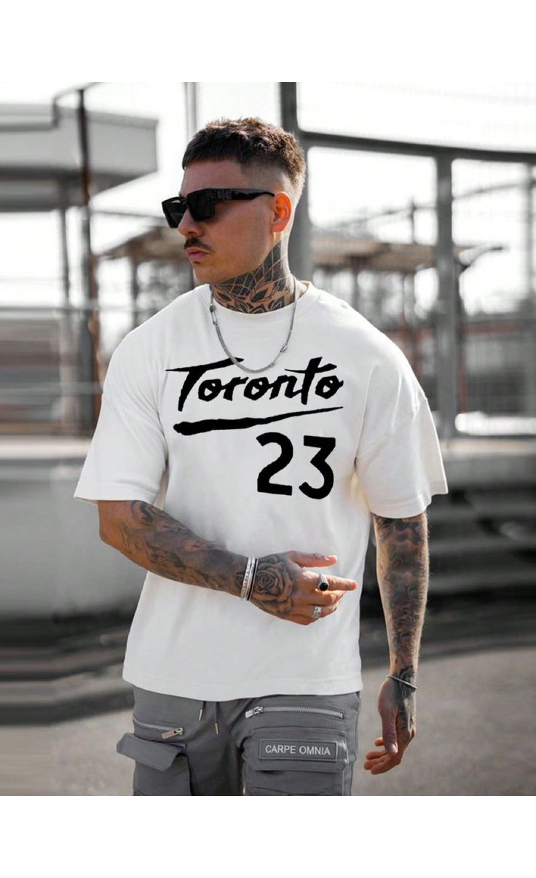 Біла чоловіча футболка з дтф (стандарт)