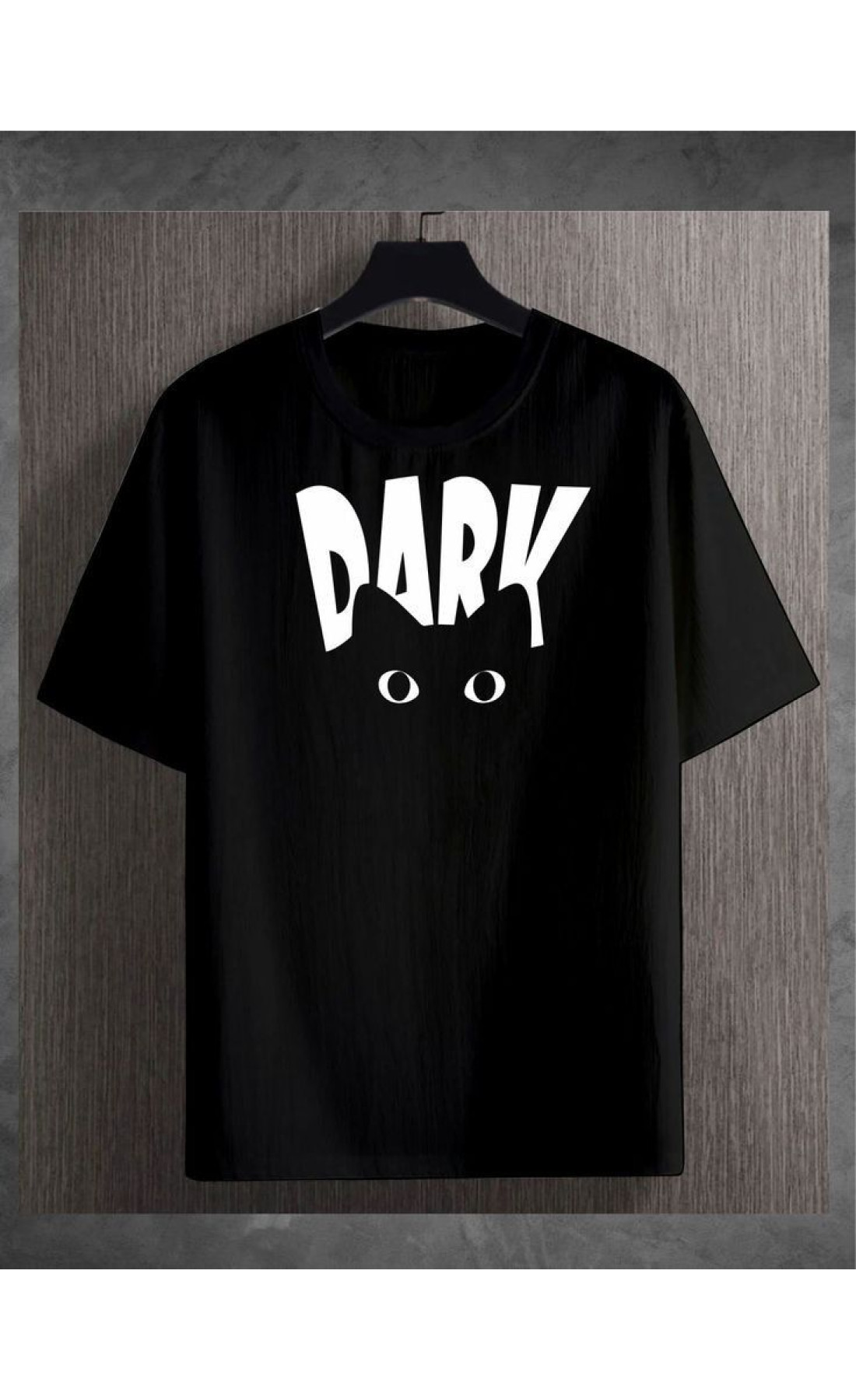 Чорна чоловіча футболка з дтф (стандарт)