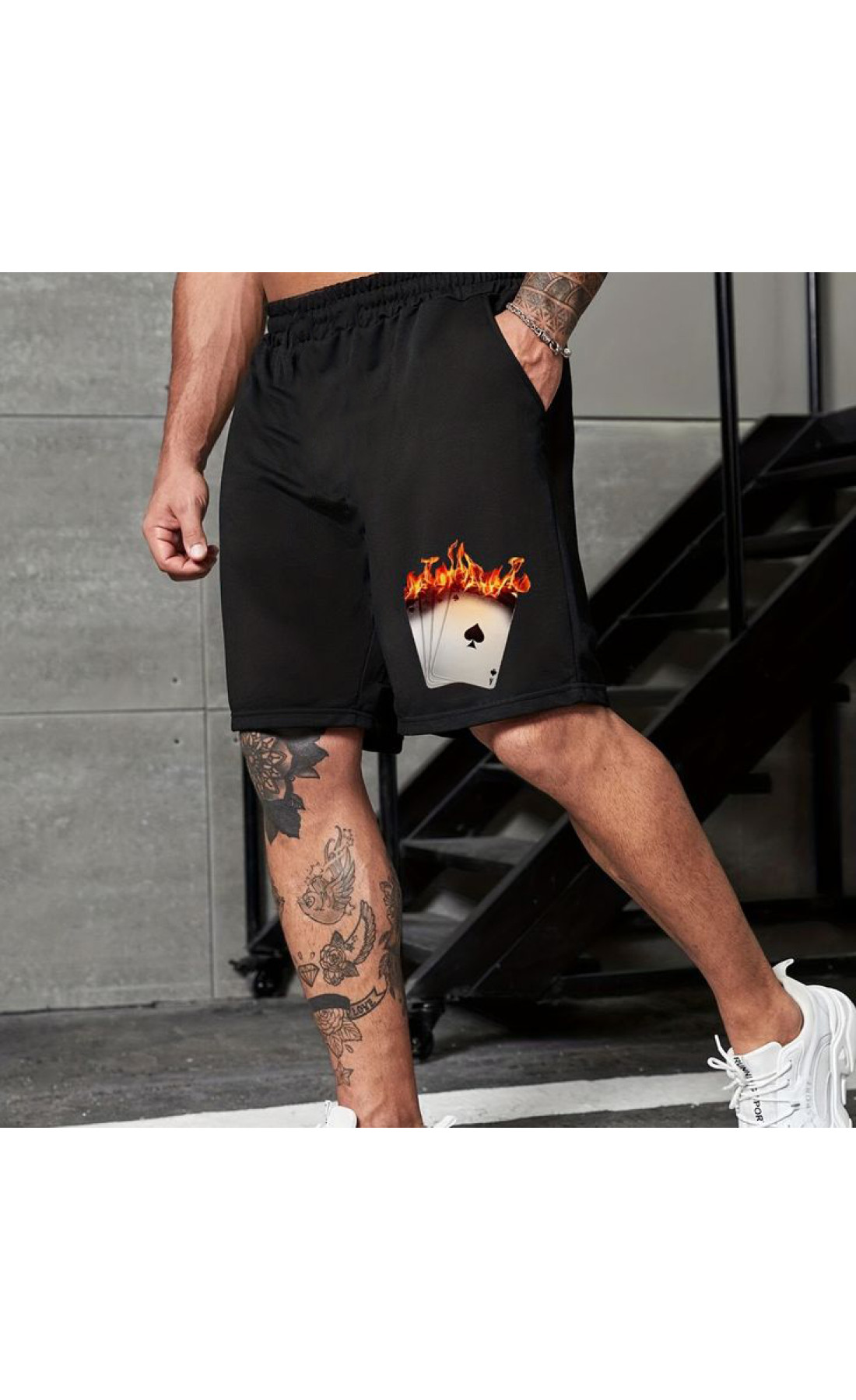 Чорні чоловічі  шорти з дтф