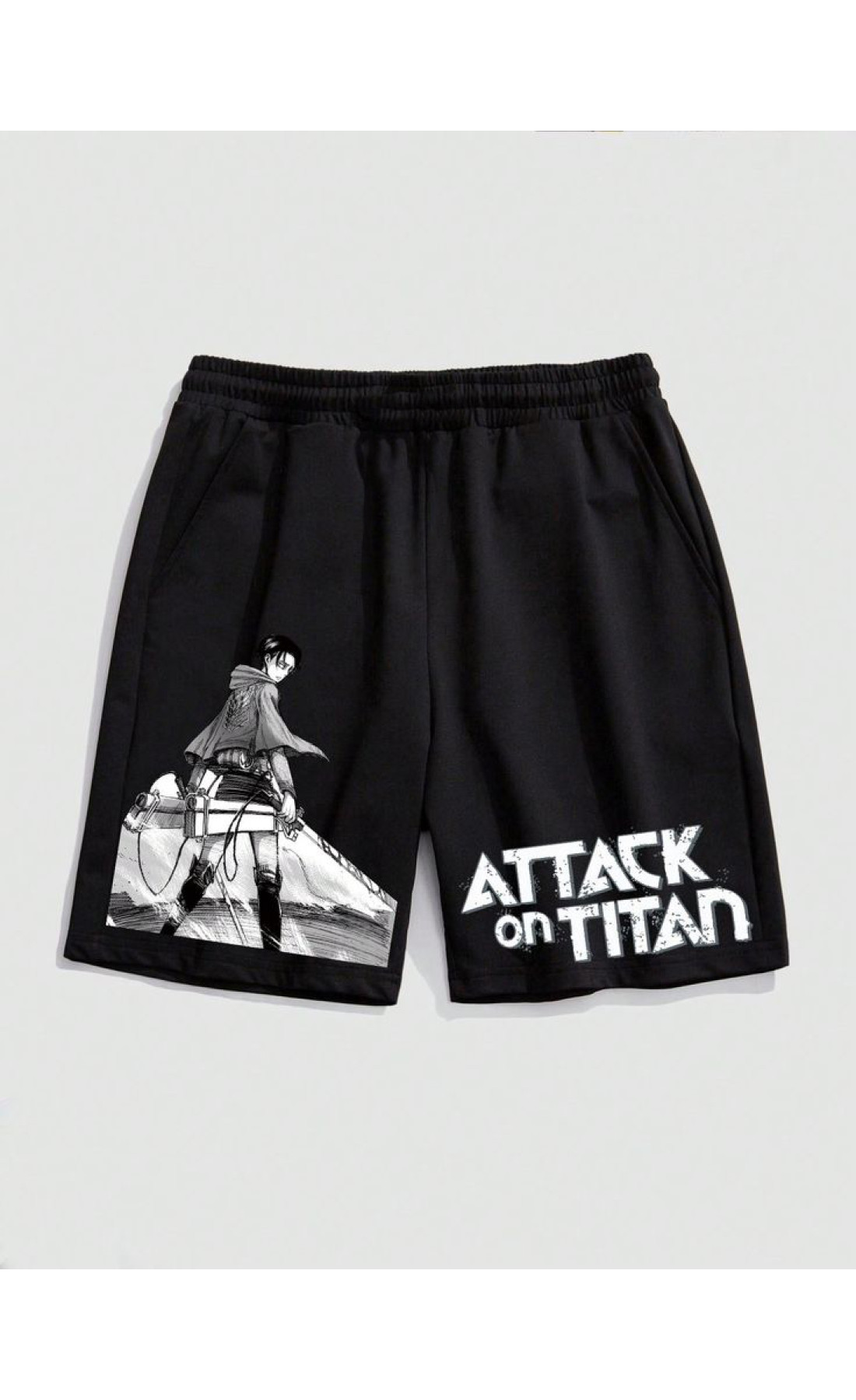 Чорні чоловічі  шорти з дтф