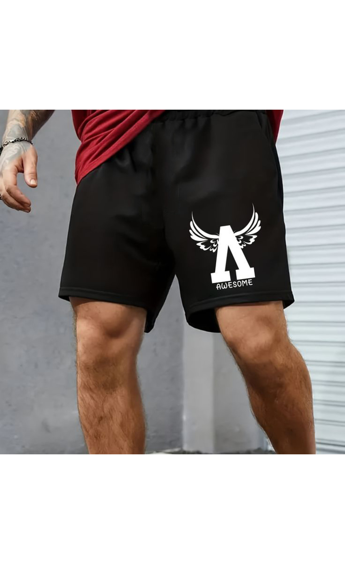 Чорні чоловічі  шорти з дтф