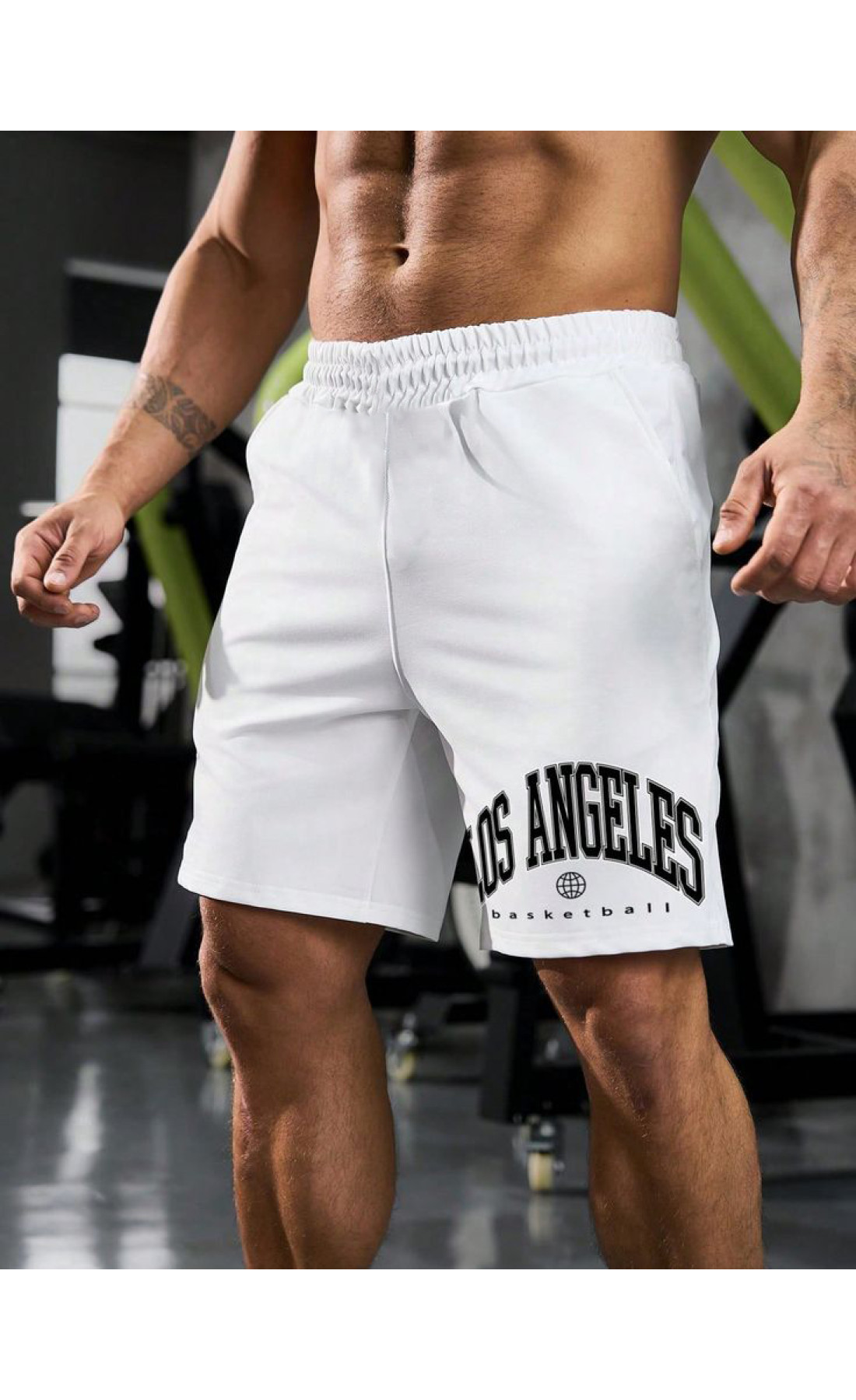 Білі чоловічі шорти з дтф