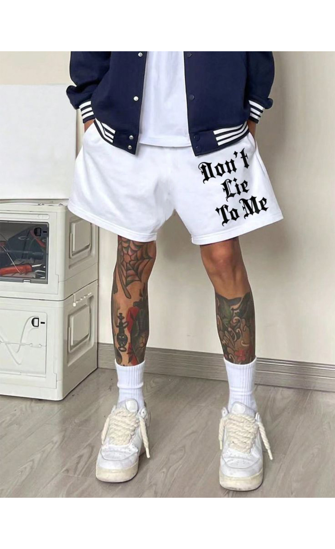 Білі чоловічі шорти з дтф