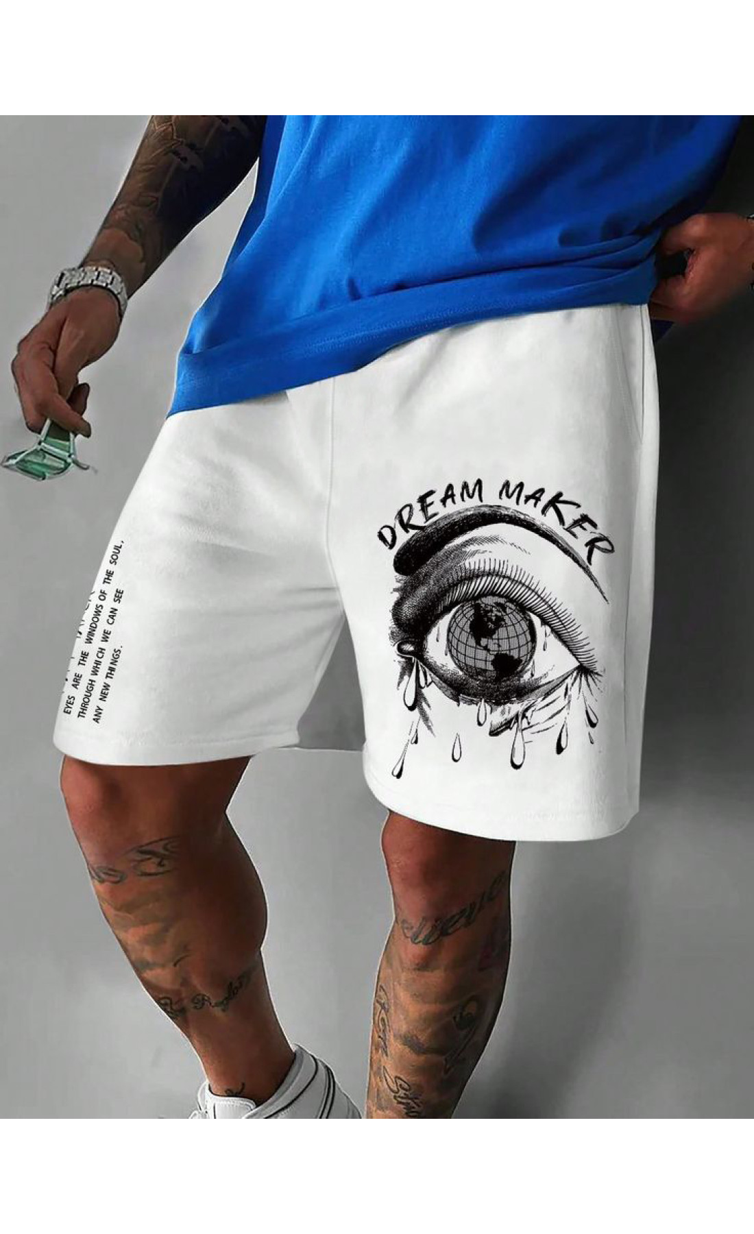 Білі чоловічі шорти з дтф