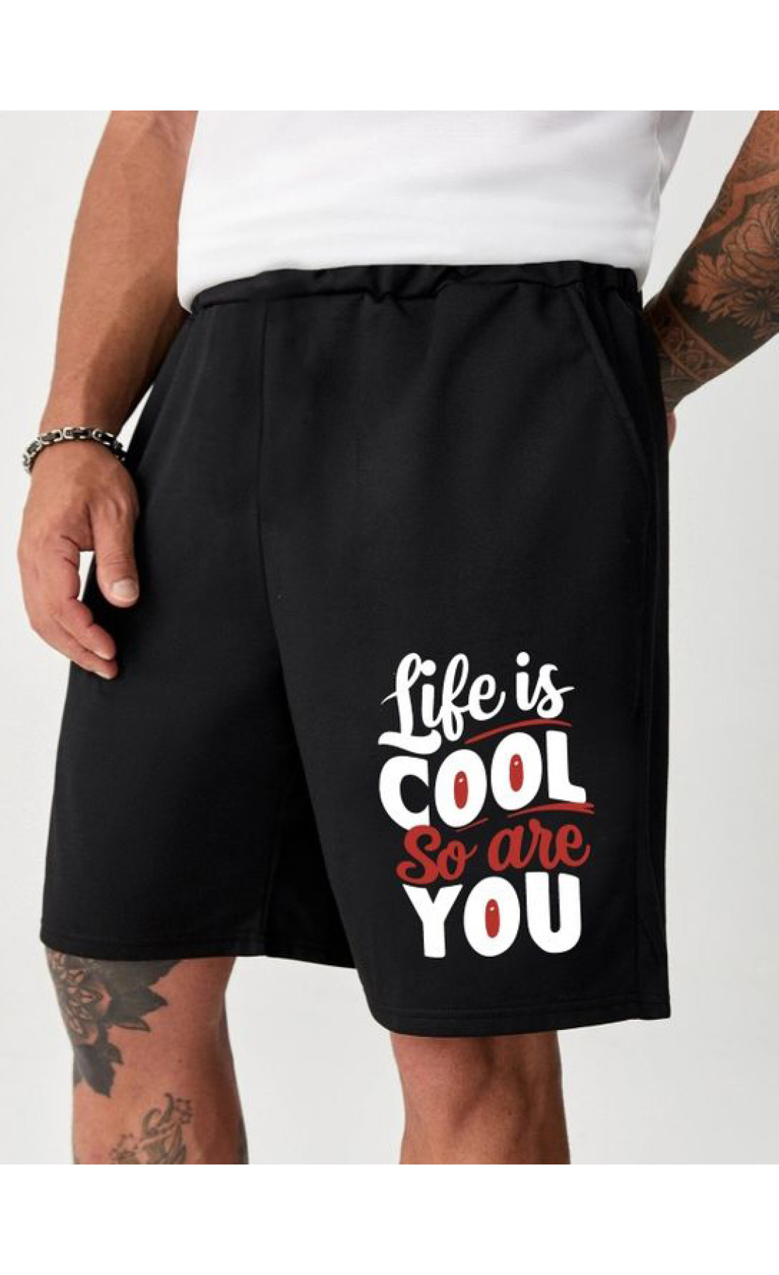 Чорні чоловічі  шорти з дтф