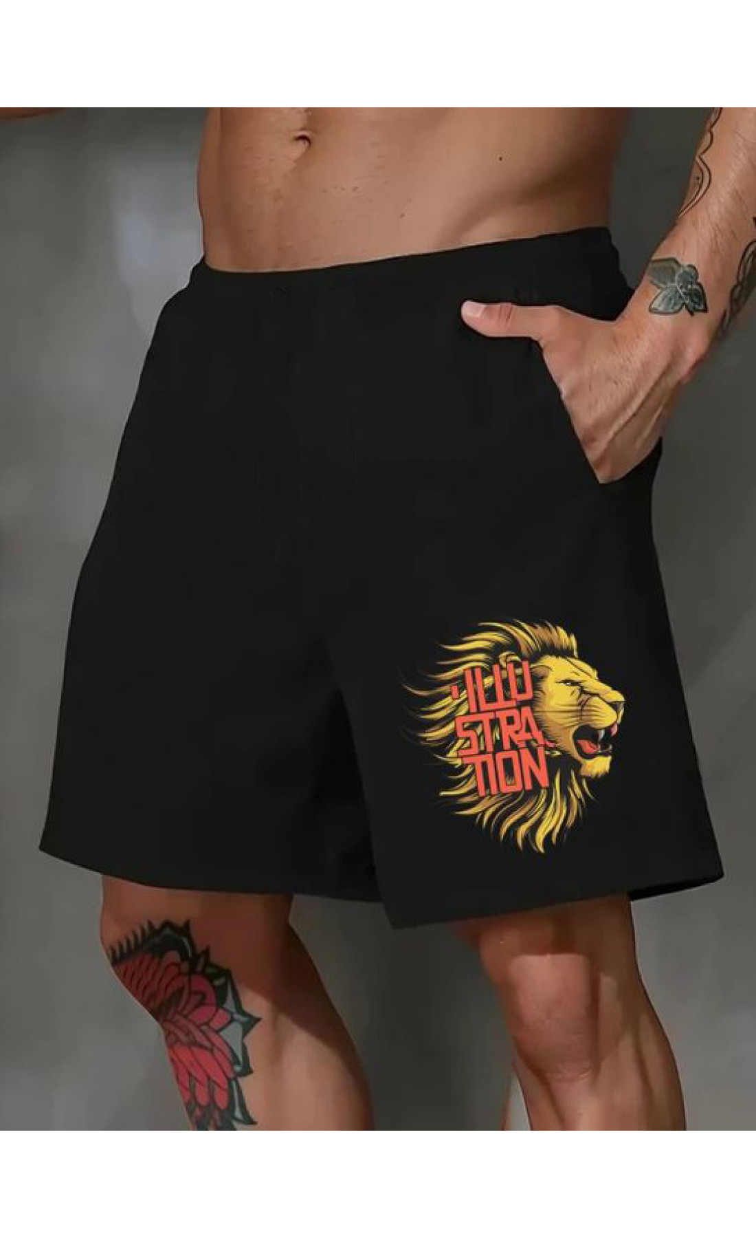 Чорні чоловічі  шорти з дтф