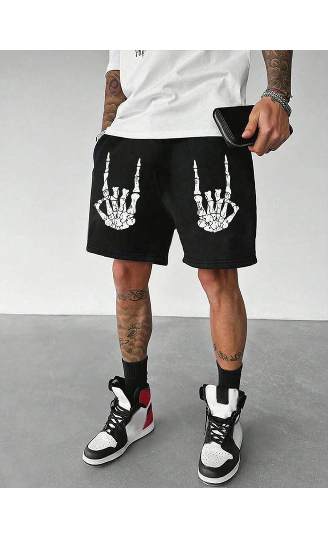 Чорні чоловічі  шорти з дтф