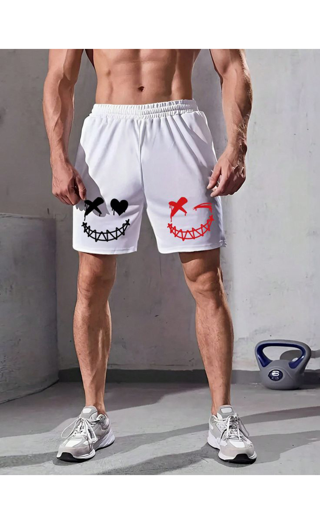 Білі чоловічі шорти з дтф