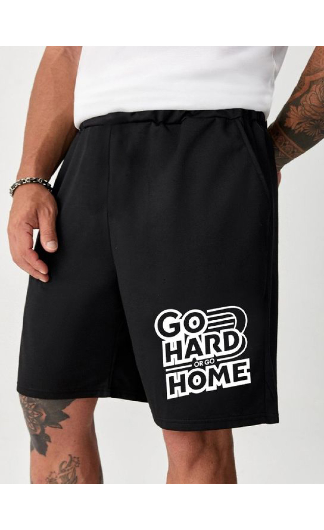 Чорні чоловічі  шорти з дтф
