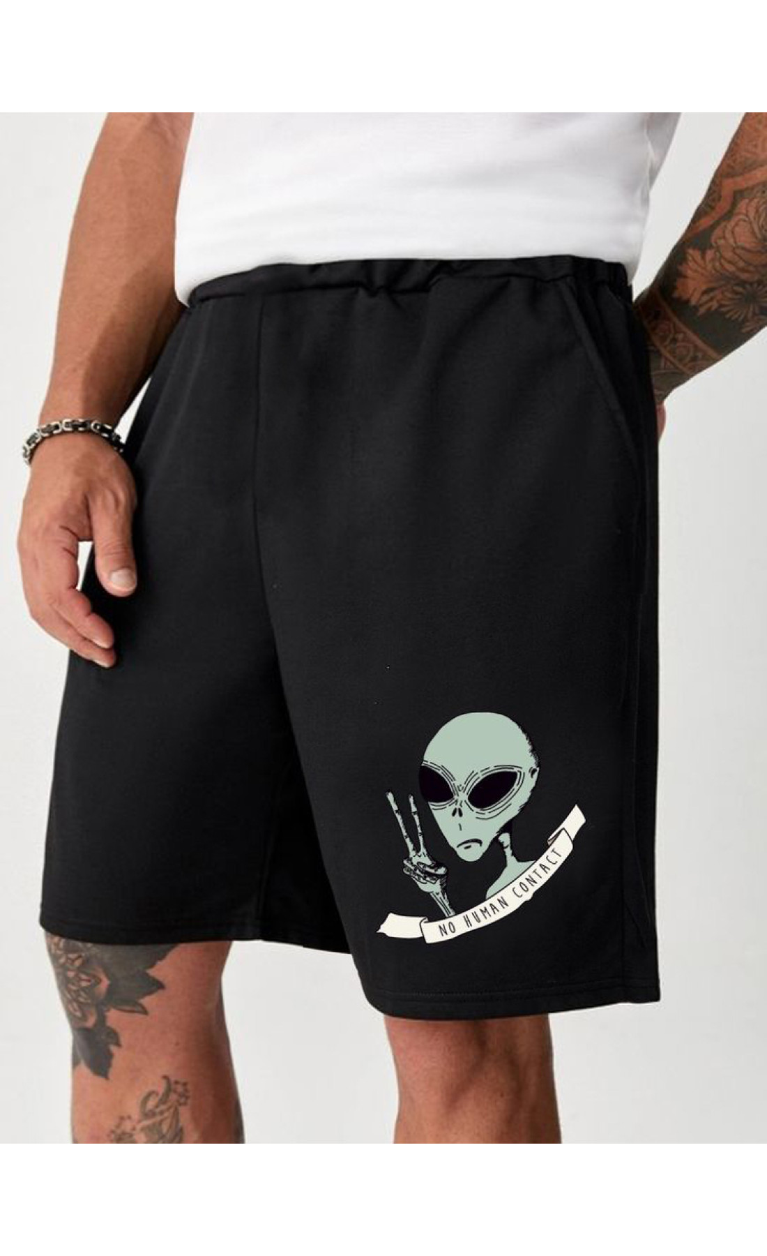 Чорні чоловічі  шорти з дтф