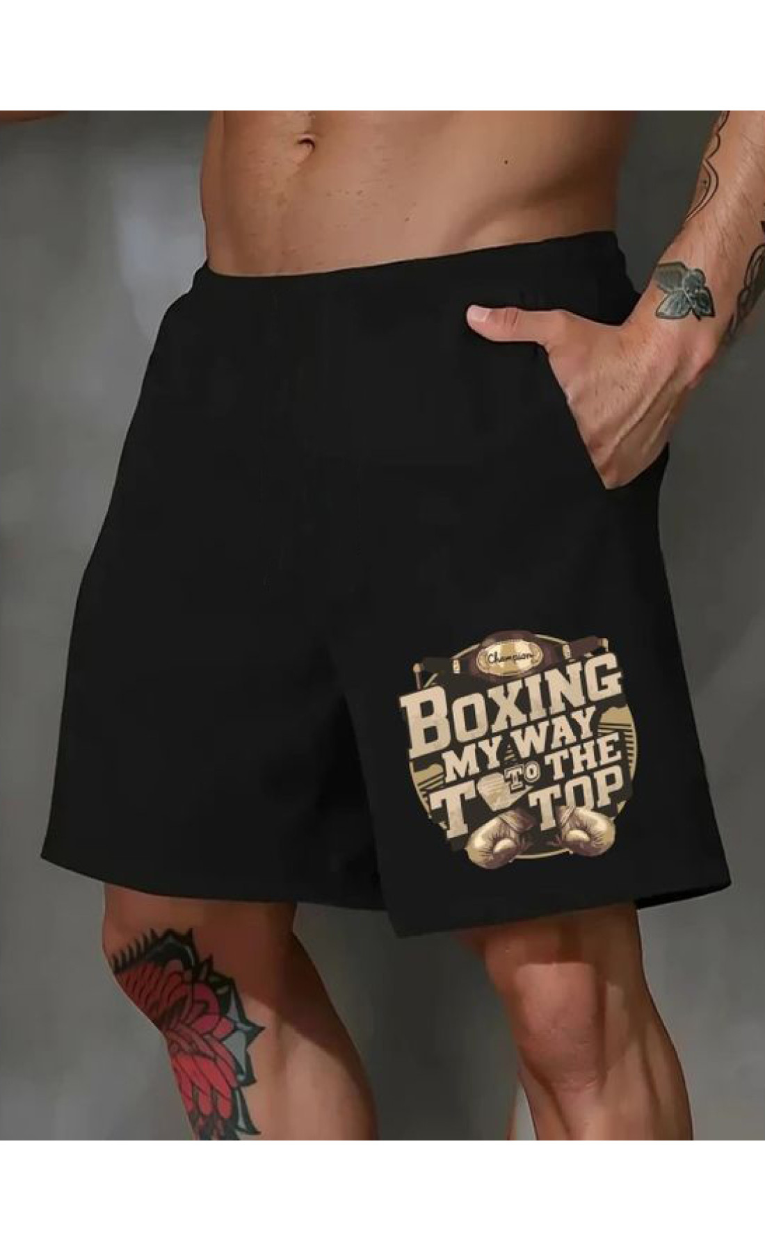 Чорні чоловічі  шорти з дтф