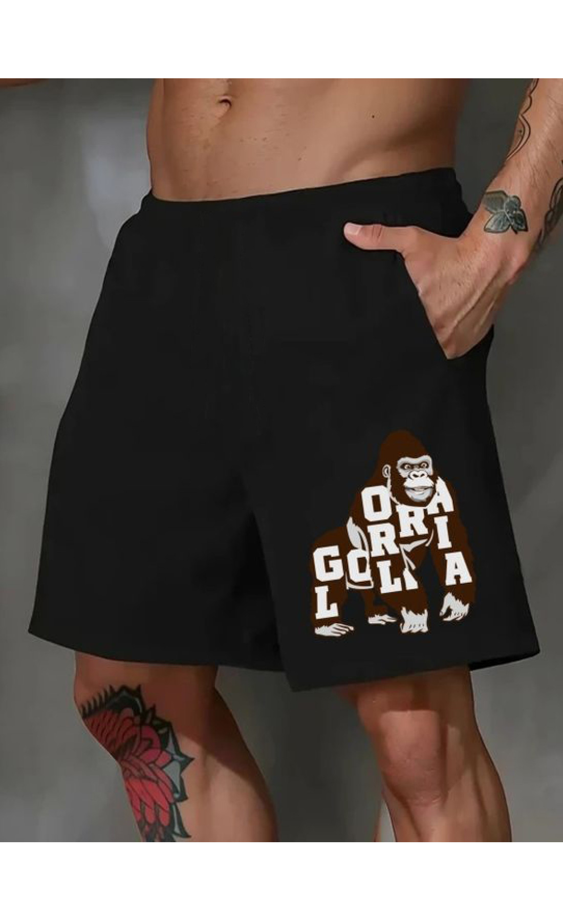 Чорні чоловічі  шорти з дтф