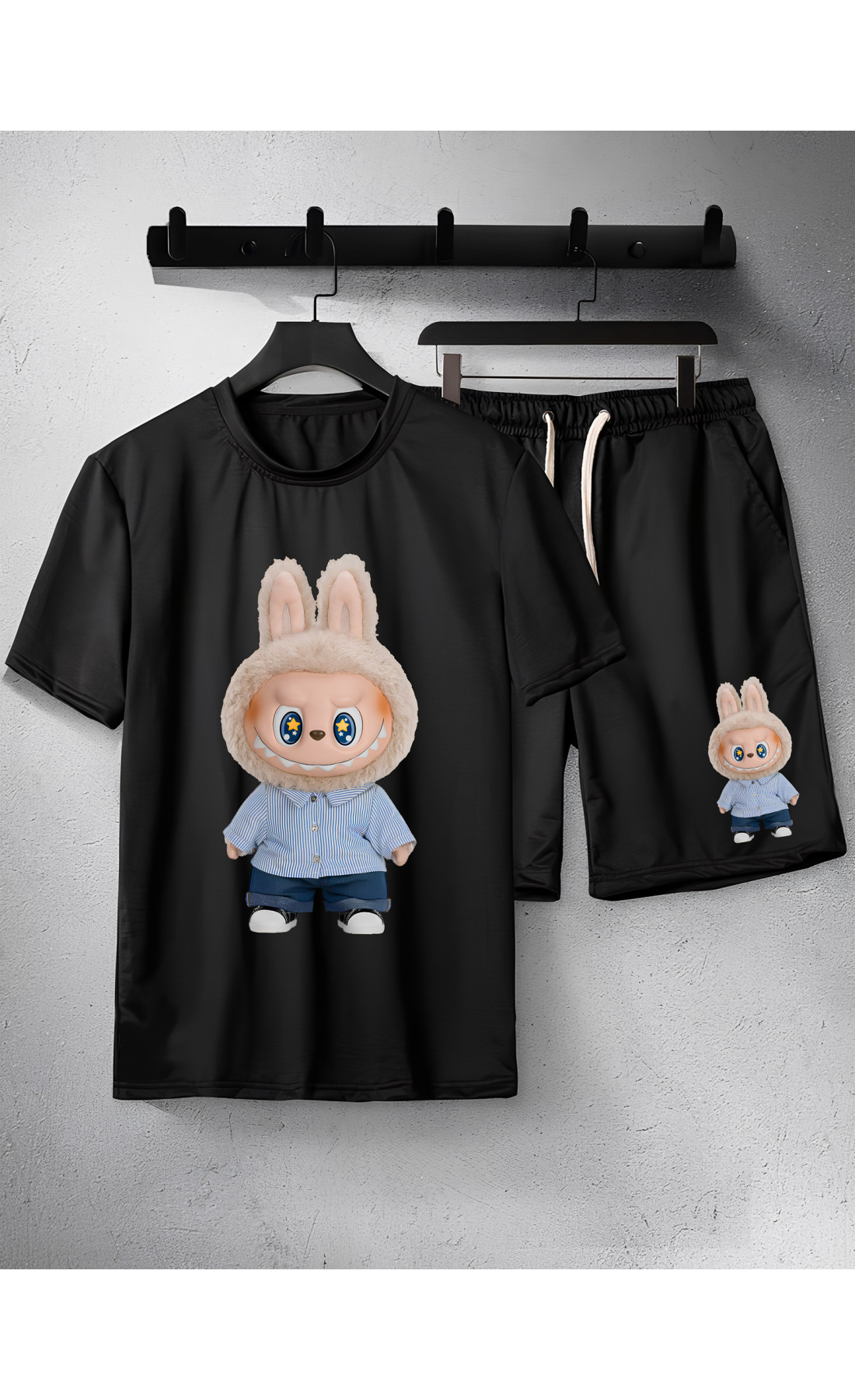 Дитячій дтф комплект оверсайз літо стильний лабубу