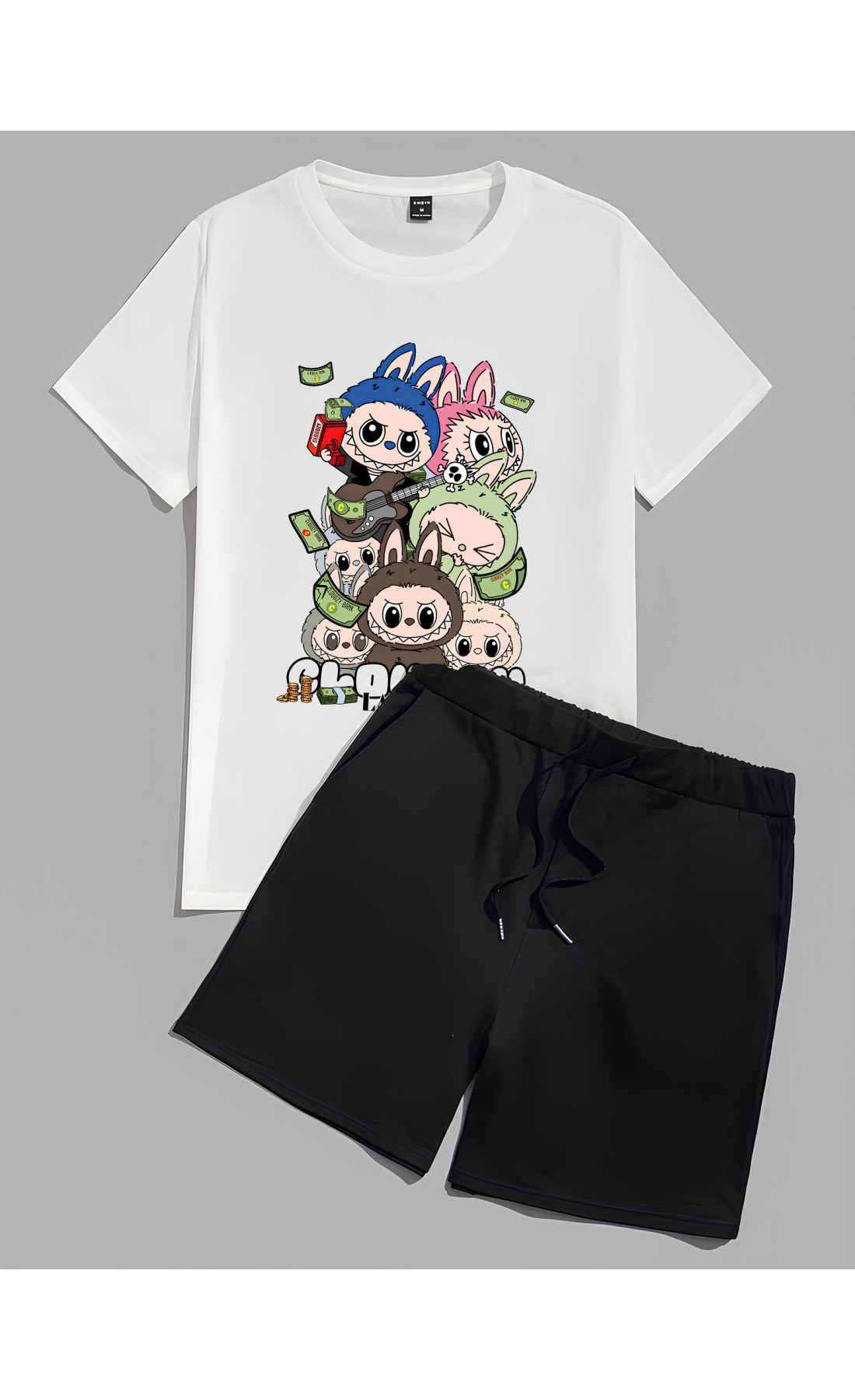 Дитячій дтф комплект оверсайз літо стильний лабубу