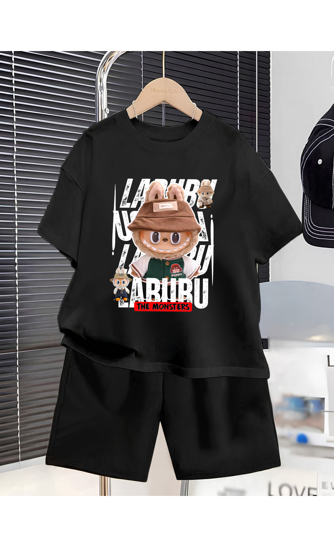 Дитячій дтф комплект оверсайз літо стильний лабубу
