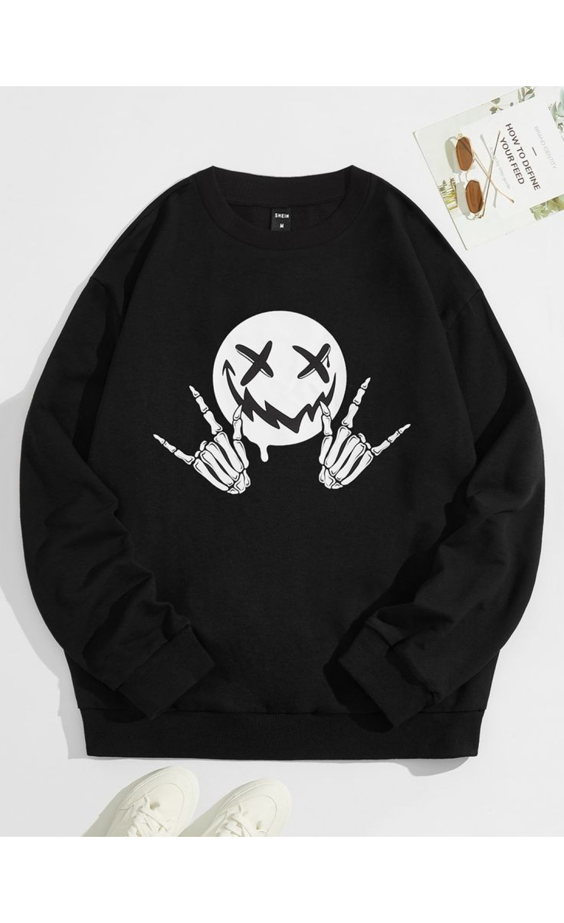 Чорний чоловічий світшот оверсайз