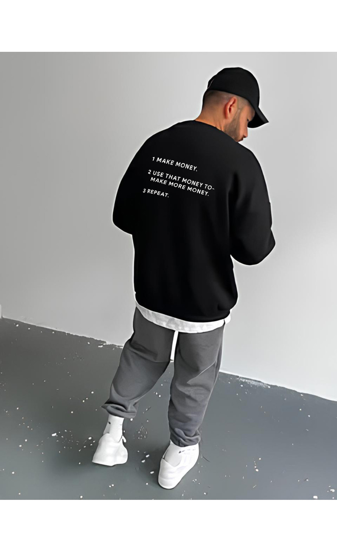 Світшот чоловічий стильний оверсайз дтф