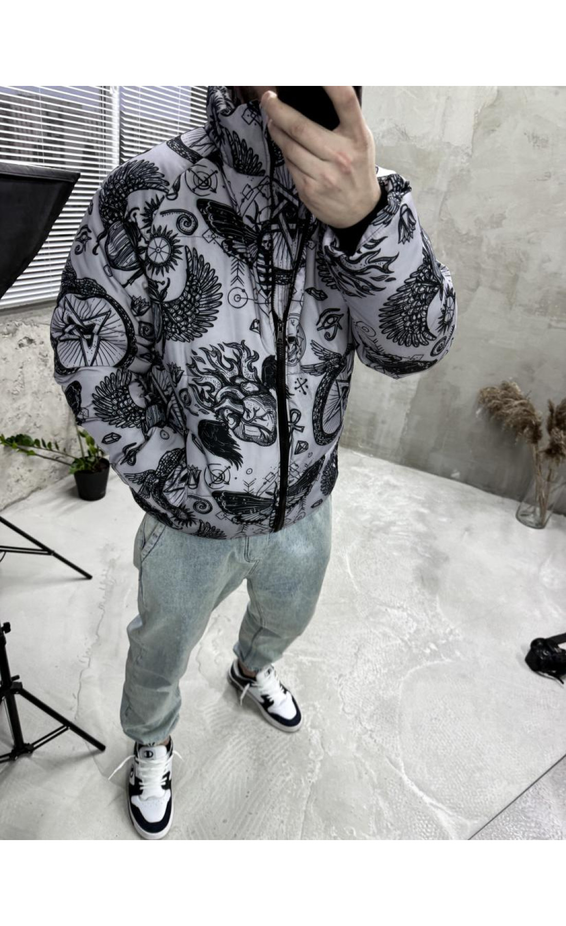 Куртка зимова зі знімним капюшоном чоловіча