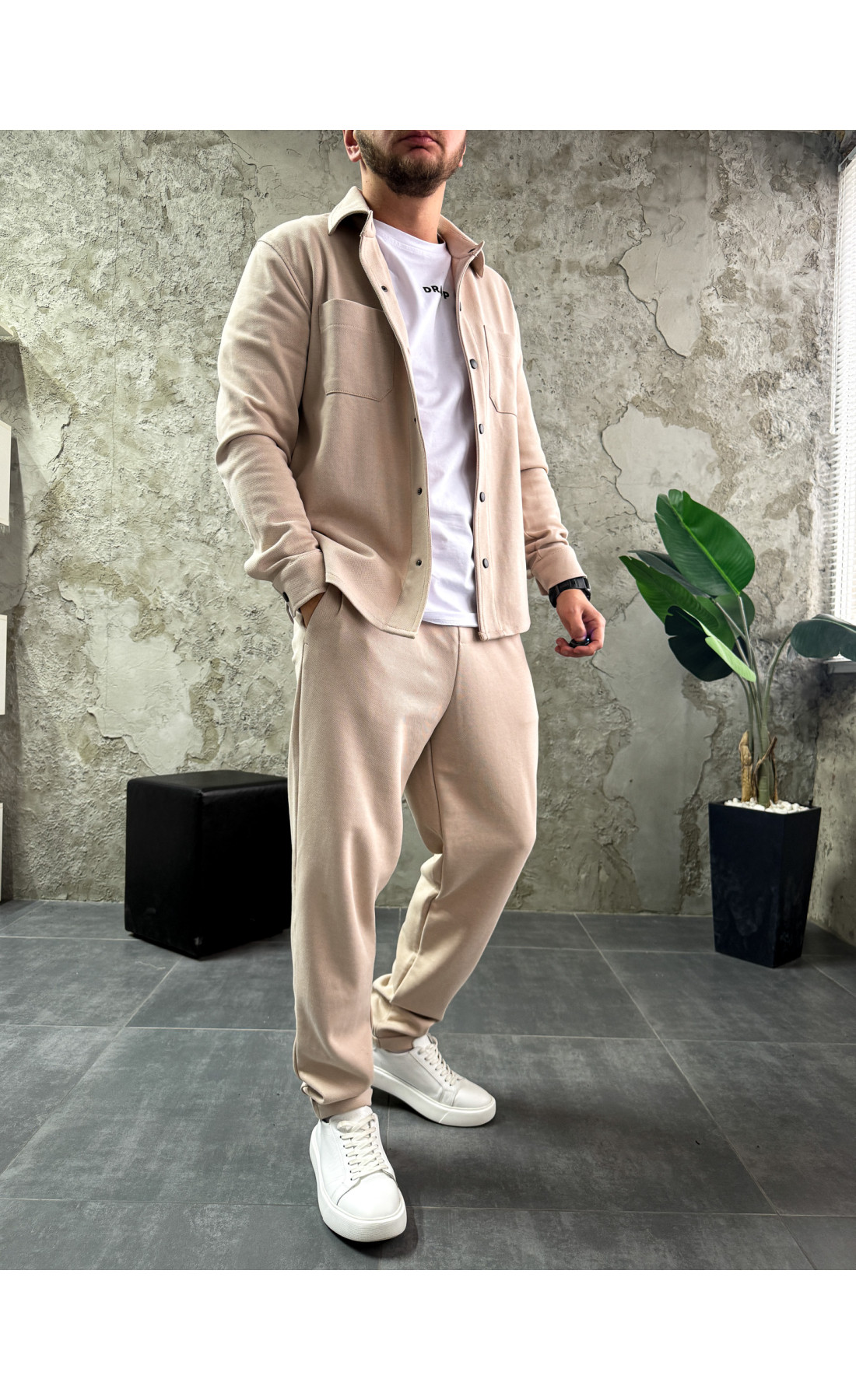 Костюм класичний кежуал стильний модний жакет штани структурний котон