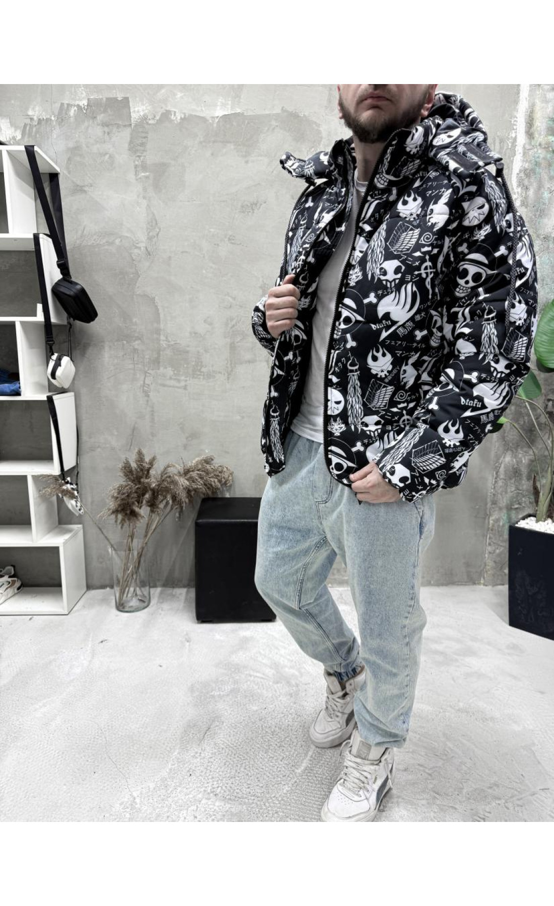 Куртка зимова зі знімним капюшоном чоловіча