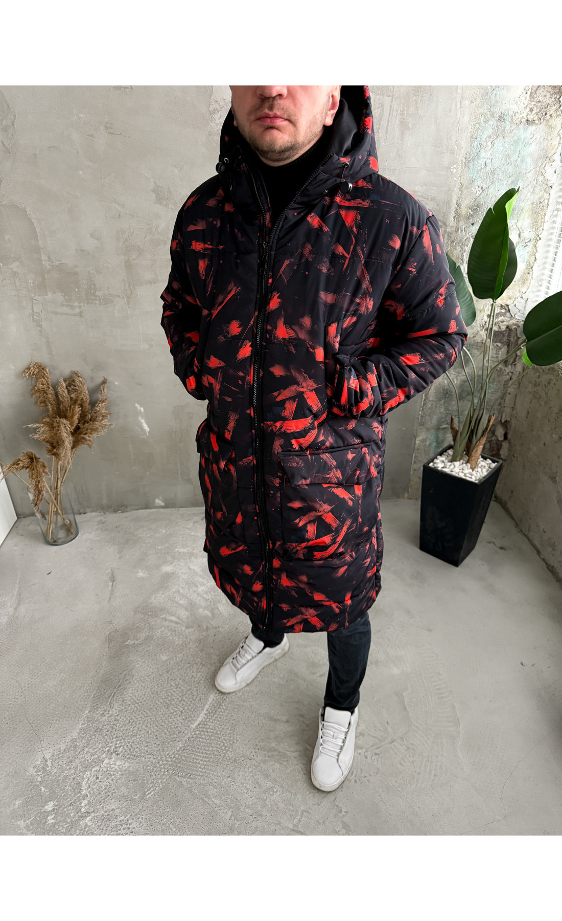 Куртка зимова з капюшоном чоловіча зимова