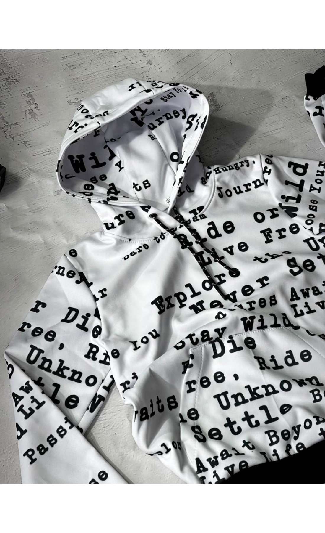 Худі чоловіче весна літо осінь принт трикотаж на флісі