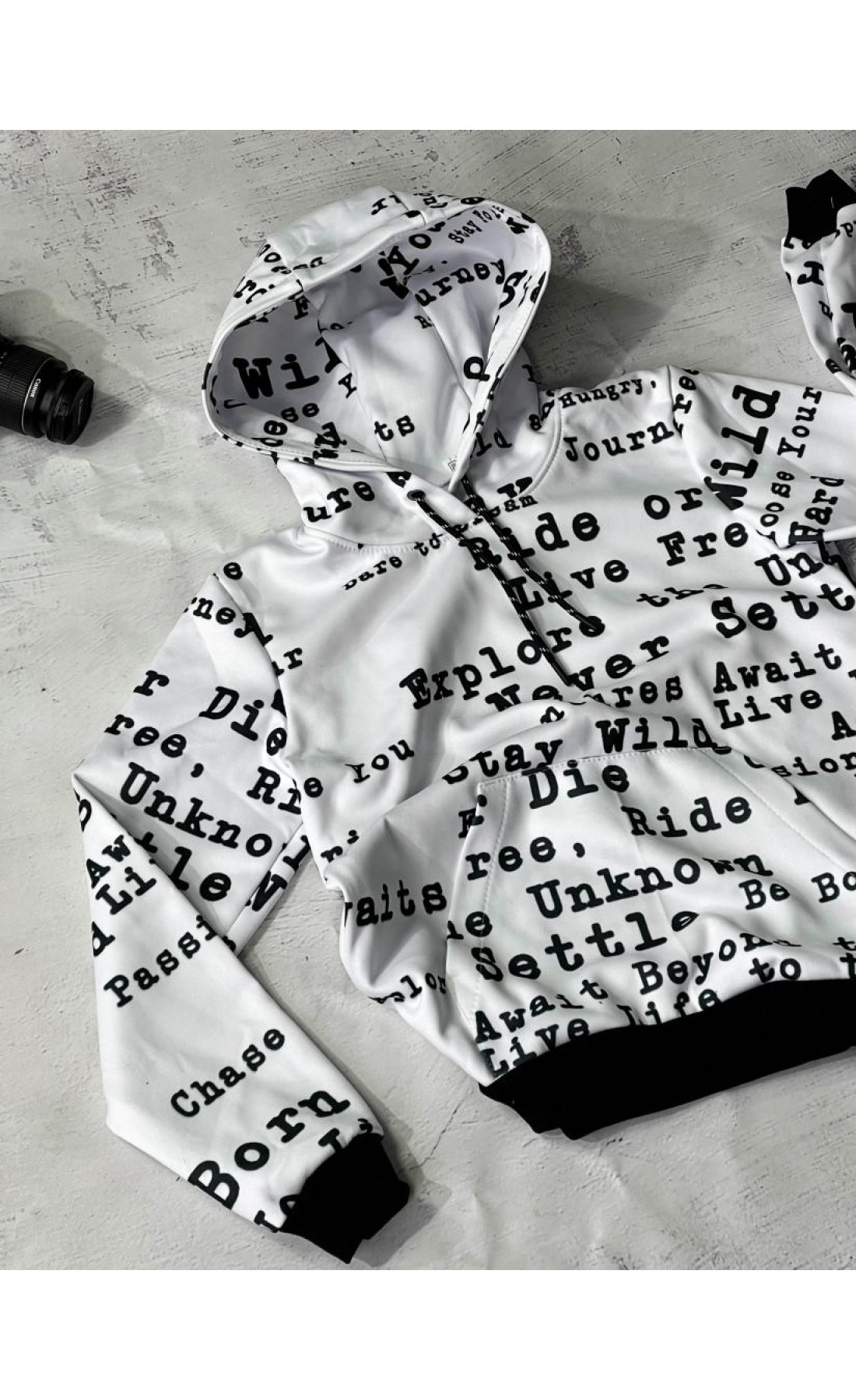 Худі чоловіче весна літо осінь принт трикотаж на флісі